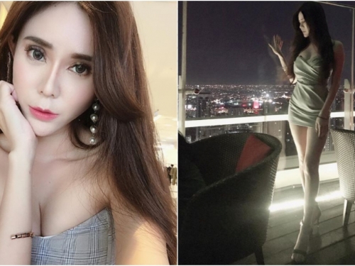 高空酒吧出現「長腿美人」NiNi火辣身材路人看呆 平時還最不愛穿褲子～