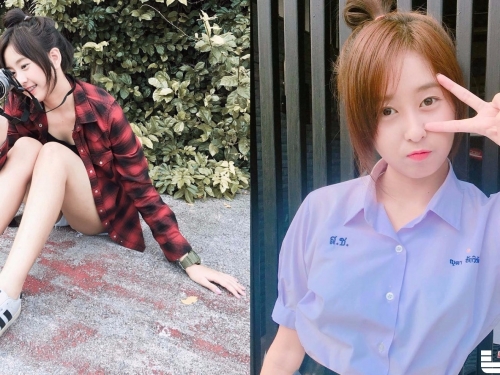 校園捕獲！清新牙套妹「嫩白長腿＋迷人笑容」，讓人都想重返校園當學生！