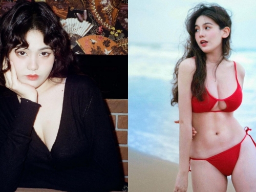 復古風情的「港風美女」好會藏！優雅明媚的外表下竟有「豐滿雪白」的美乳