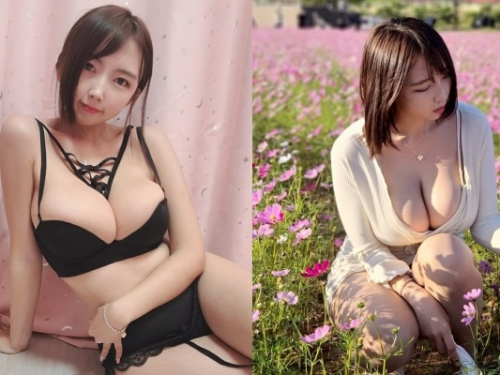 南韓高人氣直播主 Velvet「挺巨乳」趴趴走！不科學乳量讓人心癢癢
