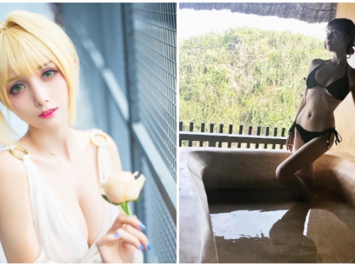 「最正F奶Coser」夏美醬釋出全新角色！純白色禮服搭配火辣身材，若隱若現實在太性感！
