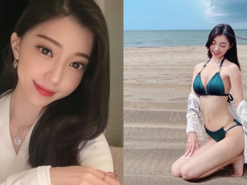 氣質小隻馬「蓉蓉兒」夏天第一套！海邊秀窈窕體態，「蠻腰美腿」太厲害啦！