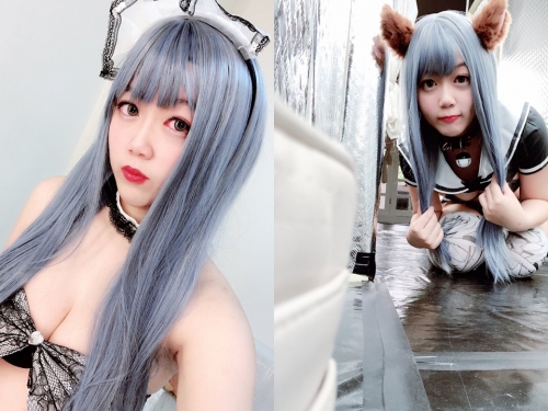 激肉感Coser「睡豬」巨乳肥臀壓迫感十足　素顏「意外清純」國中生無誤啊！