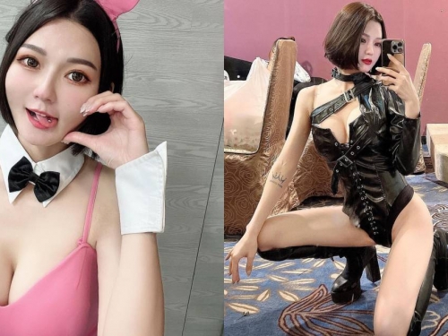 短髮辣妹「姚滋滋」尾牙性感出沒！「爆乳美腿」曲線好犯規！