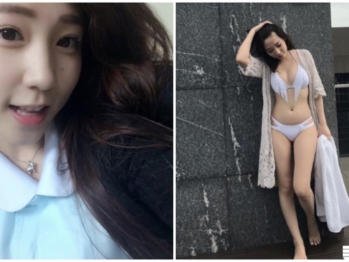 美乳小護士「露台上大解放」！只穿比基尼「白嫩雪乳」好犯規！