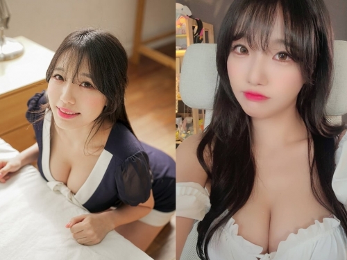 韓國巨乳直播主「수련」甜笑賣萌超犯規　邪惡視角炸出「核彈雙乳」更是讓人口水直流