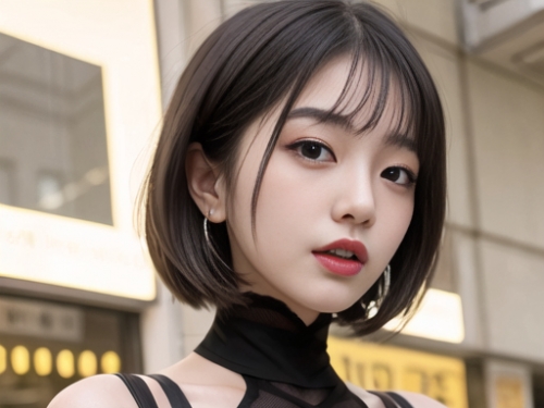 AI生成美女~As D-AI生成-短髮