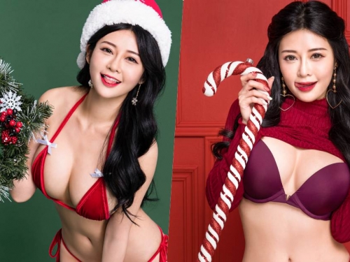 聖誕女神安希解放「核彈級曲線」，「超誘惑視角」讓你聖誕不孤單！
