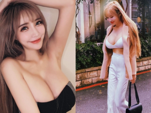 來人扶一下！「元欣」白天路上大開車頭燈，細腰立頂「暴力級乳量」重心超不穩！
