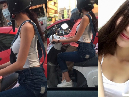 目測有D！等紅燈的「側乳機車妹」逢甲大學正妹Teresa Lin　穿上養眼比基尼好身材呼之欲出