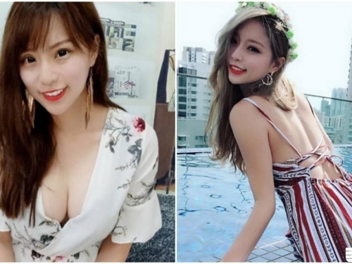好辣！「小Hebe」豐滿美乳超誘惑，轉過身還有「極品惹火美背」！