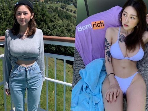 太辣！清境農場遇到「超兇大車頭燈妹」，傲人的上圍曲線太過震撼！