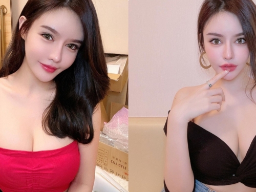 大眼正妹「Emmy」深V裝有夠兇，「渾圓的胸型」狂讓人噴血！