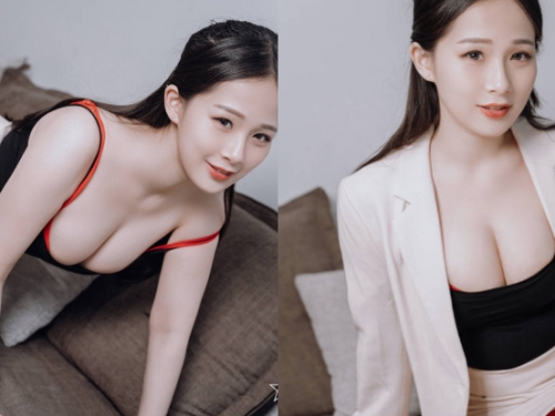 業績TOP 1！飛機杯銷售員「婕咪」親自到府，「白皙巨乳」示範爆射效果！
