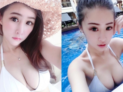 溝圖優美！頂級小隻馬「白嫩奶妹」示範給你看什麼叫「水乳交融」…