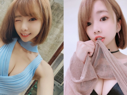 邪惡美乳！大眼正妹「優寶」精巧臉蛋甜笑太酥麻，撩起上衣濠溝直接大方放送！