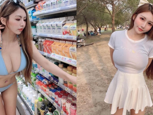 墾丁白沙灣便利商店「比基尼巨乳正妹」出沒！超猛好身材讓網友瘋狂：不選飲料要選你！