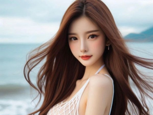 妹子海邊遊