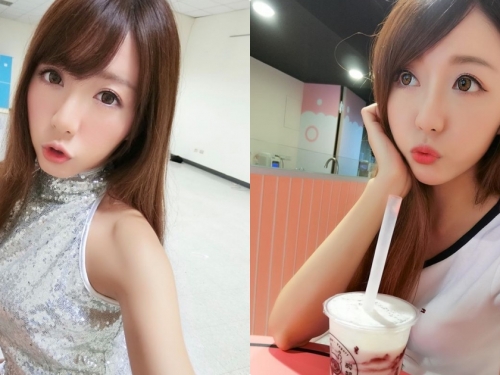好萌！正妹「Queenie步步」S曲線超辣，喝飲料時要把大家電暈！