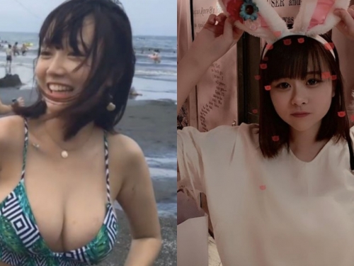 沙灘巧遇的「高三巨乳妹」真面目被神出，又有一票網友要心碎啦！