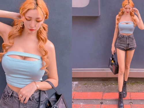 情趣用品老闆娘「韻韻」擁超強大美腿！「34E豪乳」禮服更是罩不住～