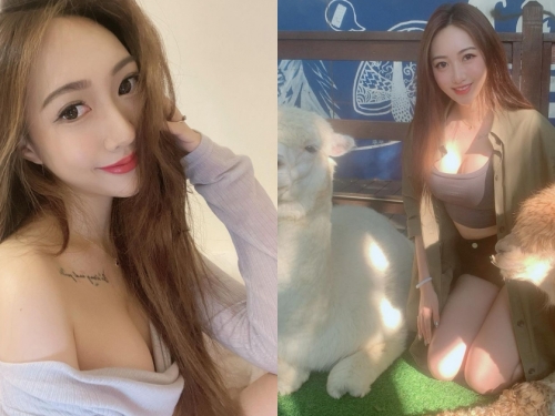 氣質雪乳妹「璇璇」農場樂玩草泥馬，網友秒戀愛：光看你就很療癒！