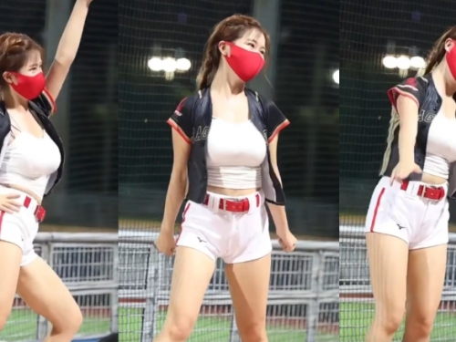 最震小龍女「賴可」魔性彈跳影片瘋傳　網友：我愛看球賽的原因