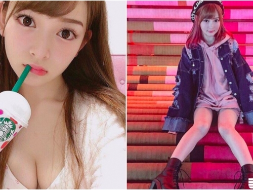 大眼萌妹子「胸前會放電」！前置車頭燈「圓圓滿滿」！裙下陰影更不得了啊！
