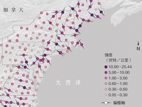 預測磁暴大停電─新的測繪圖像能夠呈現磁暴造成的斷電風險。