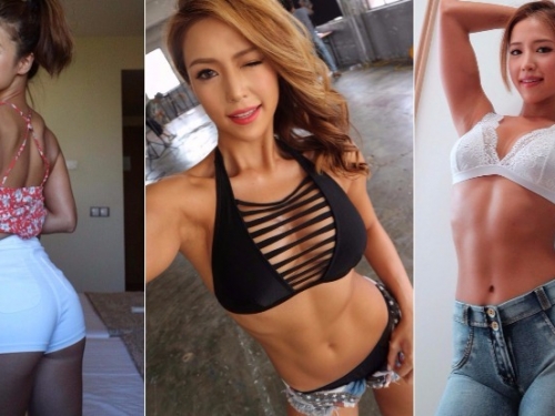這姐脾氣差！綁帶上衣罩不住「雙乳炸出」！反成觀景台上最美的夜景