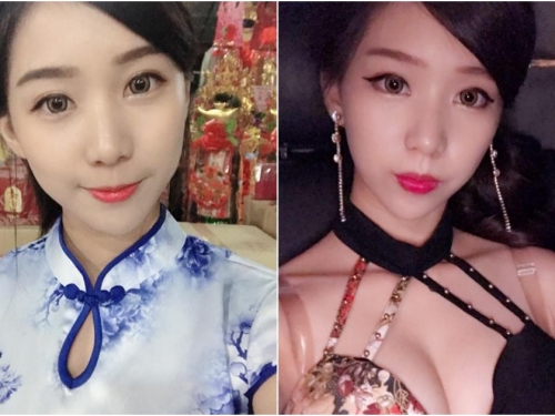 屏東「正妹禮生」Emily玄咪端莊又火辣，旗袍下偷藏胸器信徒坐不住啦～