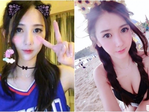 有點狂！甜美大眼的「超正球迷」！球衣下「白皙美乳」身材好犯規！