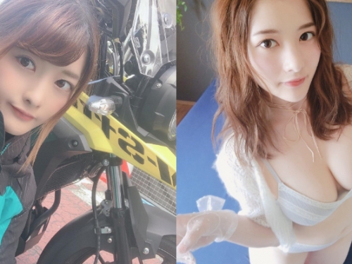 甜美「重機女孩」挺兩顆巨乳跑山　外套一脫雙乳彈出嚇壞車友！