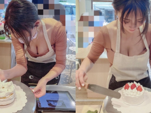 「徐紜」做甜品不忘加厚乳，「鮮嫩欲垂」真是色香味俱全！