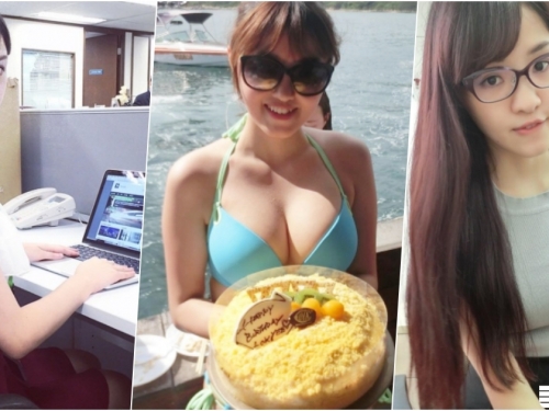 辦公室「美乳女同事」！緊身背心下「弧度明顯」！換上比基尼後更是不得了啦！
