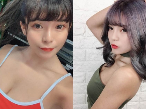 性感美胸正妹「小野馬Rong」，拍照時「飽滿巨乳」太誘人！