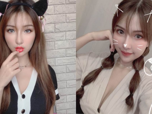 正妹「Nancy韓智恩」萌扮小野貓，性感喊話：想做你的懷中貓