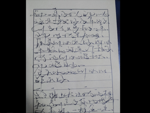 她手寫「狂草」文章被推薦跑宮廟畫符 網吐槽：老師是伯樂！