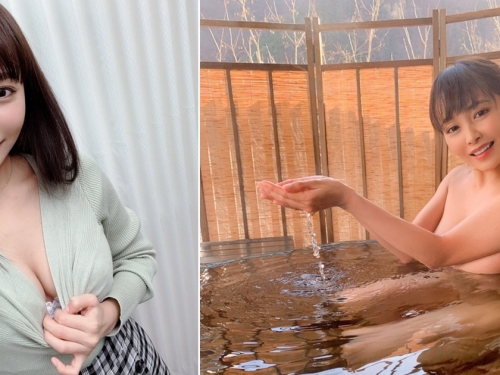 火辣泡湯照！　H罩杯小隻馬美少女「逢見莉香」慶生大放福利一絲不掛！
