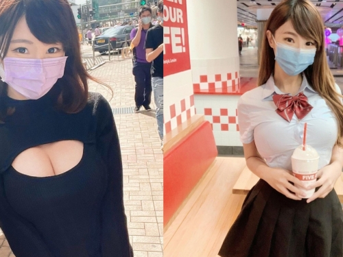 口罩要戴長輩要露！清新正妹大秀「白皙小蠻腰」，防疫期間也能辣到你受不了！