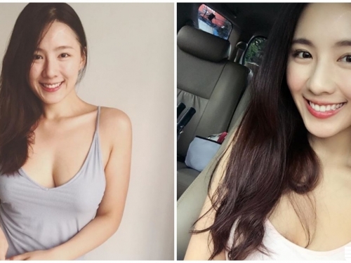大眼人妻「生產完乳量再升級」！低胸小背心「深溝超有料」！