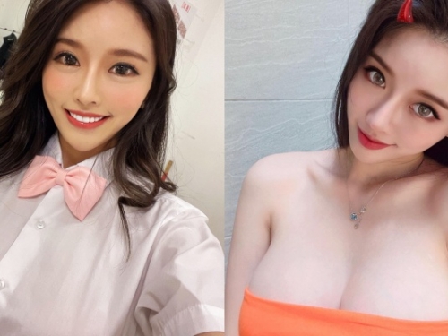 不笑壞壞，笑起來惹人愛！電眼麻豆「飛飛」靠「E 乳、美腿」收服網友