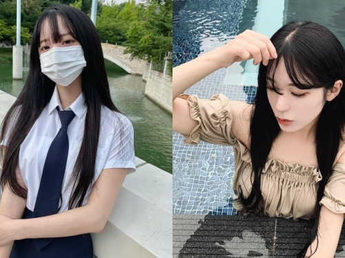 長髮制服妹子「側臉美照超迷人」，「絕美的高顏值」迷倒24萬粉！