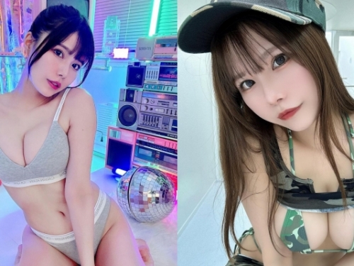 因「CK 內衣照」爆紅！新一代網路女神 YuiRi 因「迷彩爆乳裝」再度引發熱議
