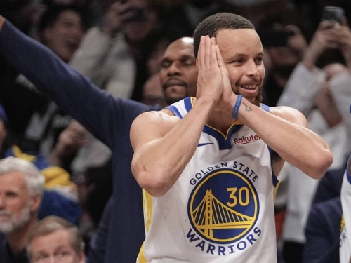 NBA》柯瑞轟40分 帶領勇士克服22分落後逆轉籃網