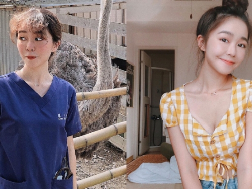 正妹「準獸醫」甜到蛀牙　讓網友們獸性大發自首褲子裡有蛇！