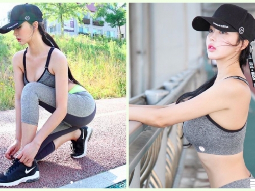 好想尾隨！路邊驚見「大奶慢跑妹」白皙身材好犯規！驚人的「超胸奶量」畫面真的太誘...