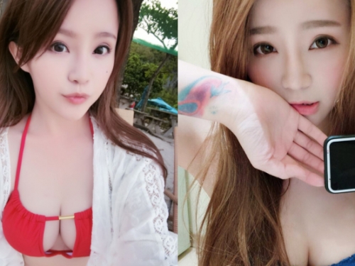魅力的臉頰痣！「燙燙Leona」的W型美乳果然炙手可熱，不知怎麼的越看越可口！