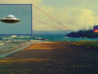 《MUFON目擊精選：美國密西根州海灘拍到清晰的飛碟！》