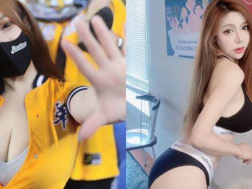 「超胸女球迷」奈奈每次看比賽都超辣！「雙份大白球」讓人超想全壘打！